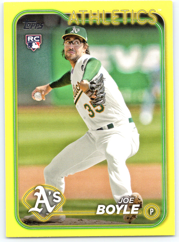 2024 Topps #443 Joe Boyle Yellow