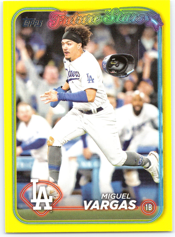 2024 Topps #541 Miguel Vargas Yellow