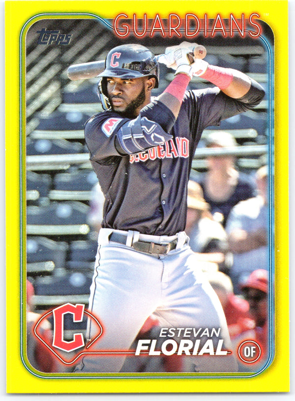 2024 Topps #531 Estevan Florial Yellow