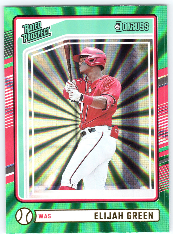 2024 Donruss #161 Elijah Green Green Laser