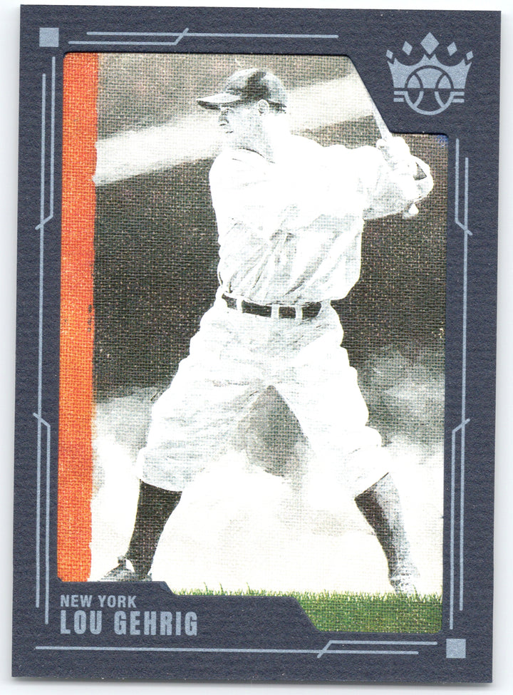 2022 Panini Diamond Kings #104 Lou Gehrig Framed Blue