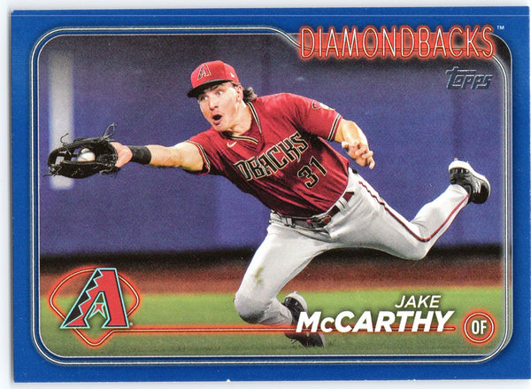 2024 Topps #482 Jake McCarthy Royal Blue