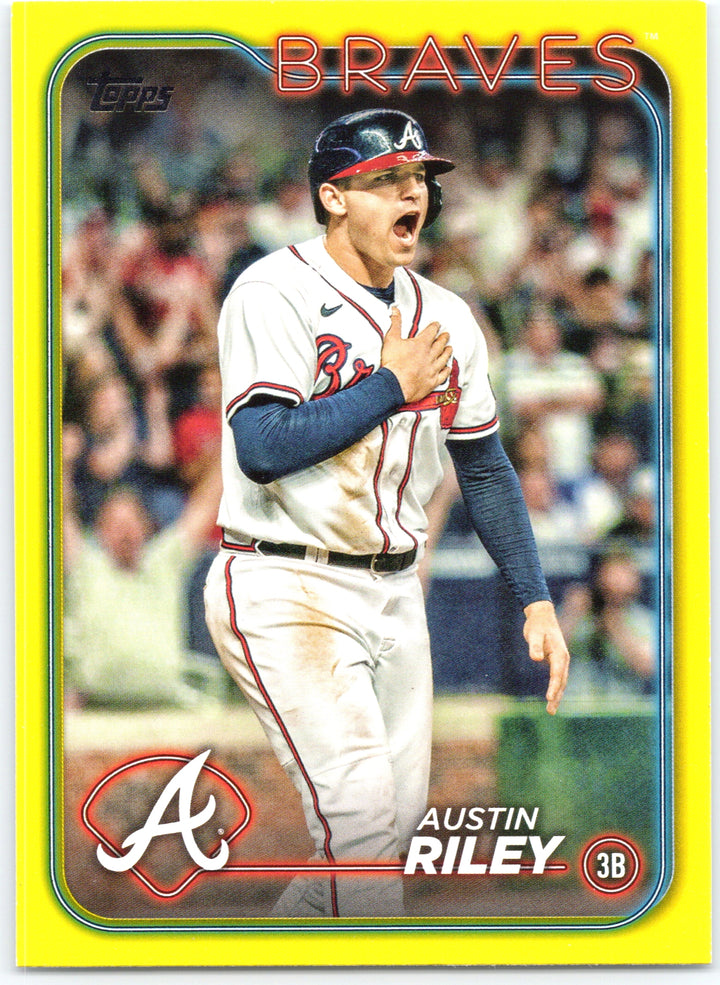 2024 Topps #595 Austin Riley Yellow