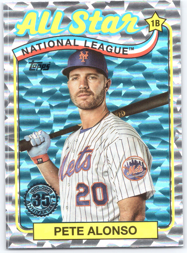 2024 Topps #89ASB-8 Pete Alonso 1989 Topps Baseball 35th Anniversary Foil