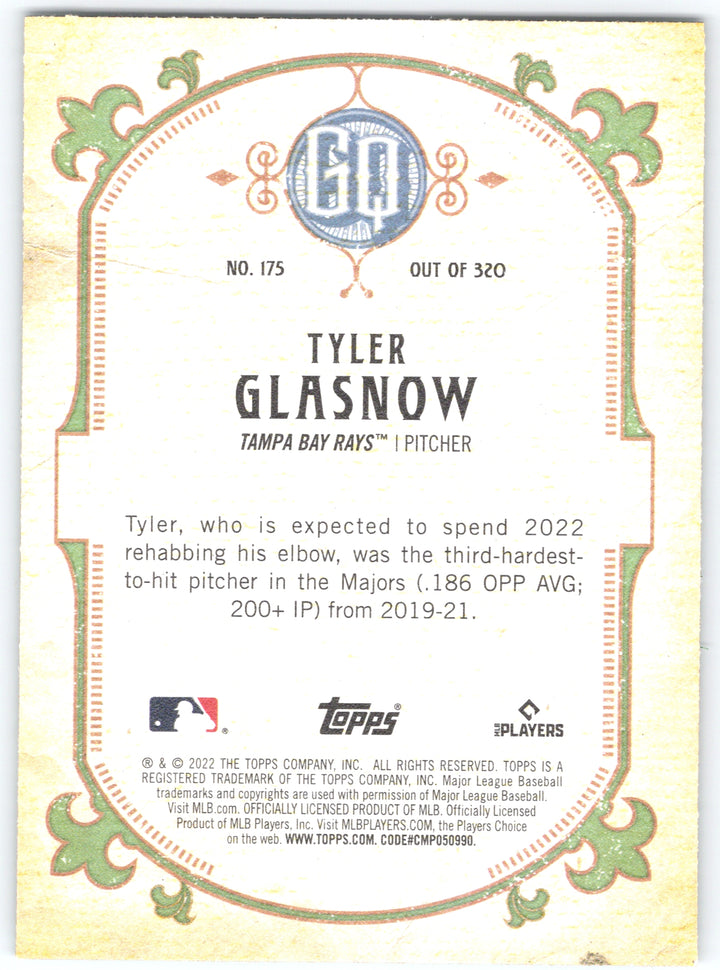 2022 Topps Gypsy Queen #175 Tyler Glasnow Green