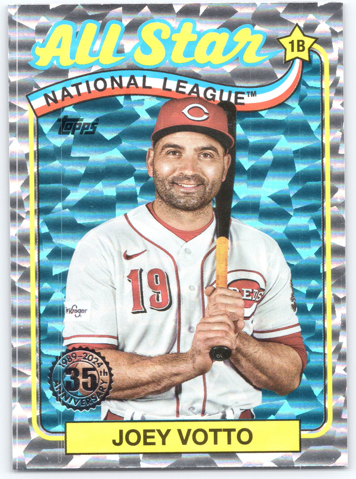 2024 Topps #89ASB-33 Joey Votto 1989 Topps Baseball 35th Anniversary Foil