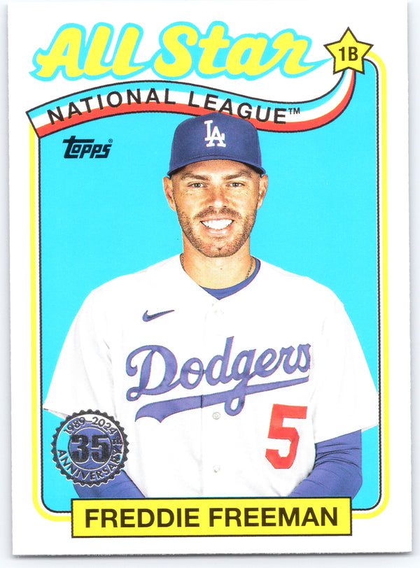 2024 Topps #89ASB-32 Freddie Freeman 1989 Topps Baseball 35th Anniversary