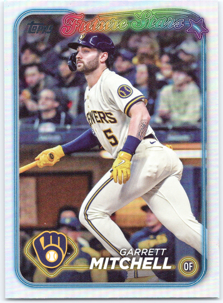 2024 Topps #447 Garrett Mitchell Rainbow Foil