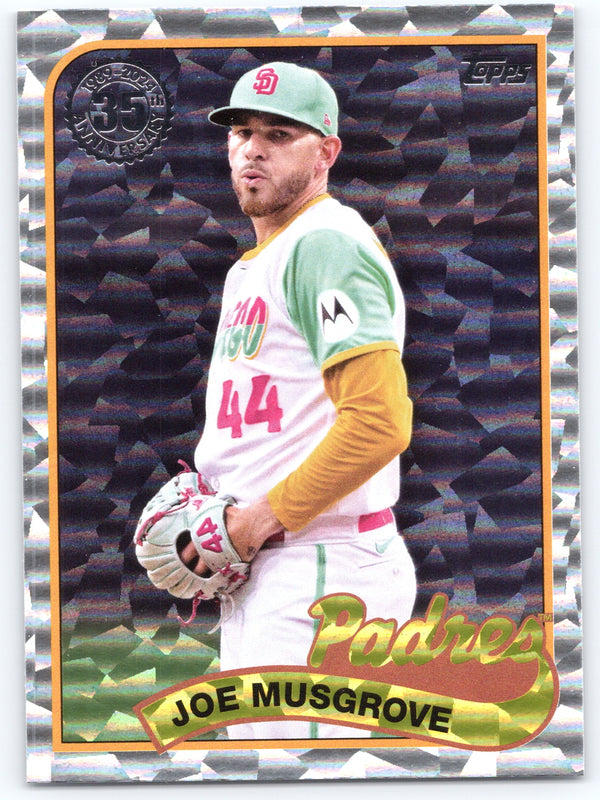 2024 Topps #89B2-19 Joe Musgrove 1989 Topps Baseball 35th Anniversary Foil