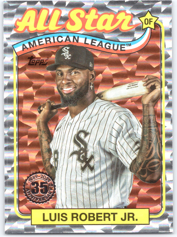 2024 Topps #89ASB-19 Luis Robert Jr. 1989 Topps Baseball 35th Anniversary Foil