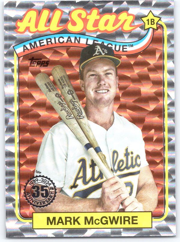 2024 Topps #89ASB-37 Mark McGwire 1989 Topps Baseball 35th Anniversary Foil