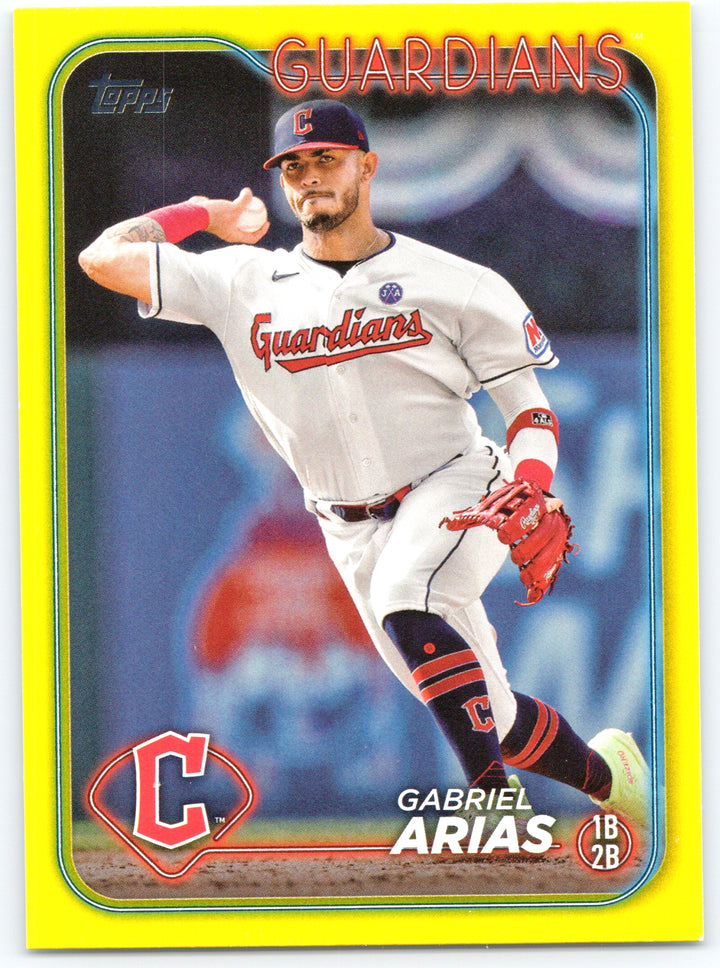 2024 Topps #579 Gabriel Arias Yellow