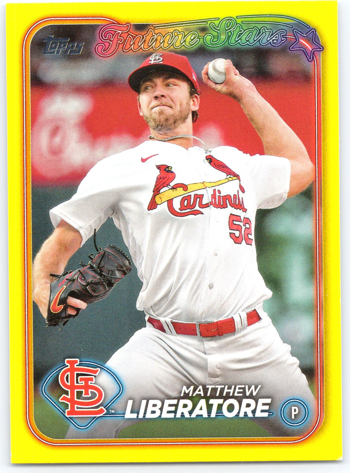 2024 Topps #584 Matthew Liberatore Yellow