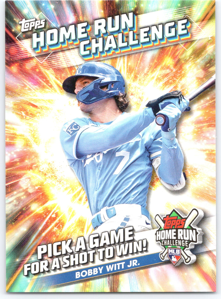 2024 Topps #HRC-29 Bobby Witt Jr. Home Run Challenge (Series Two)