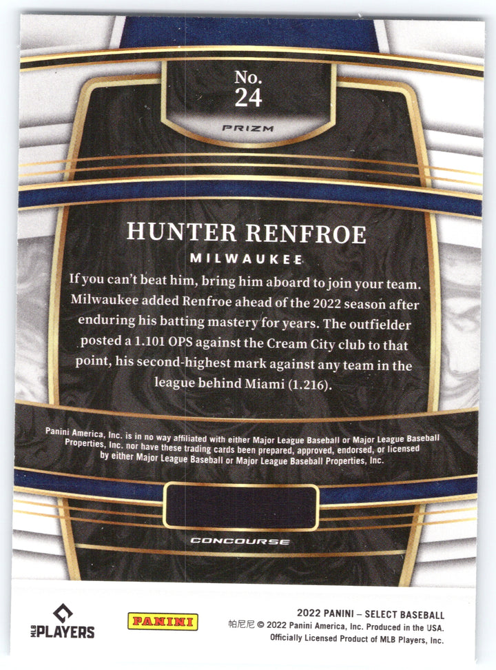 2022 Panini Select #24 Hunter Renfroe Scope