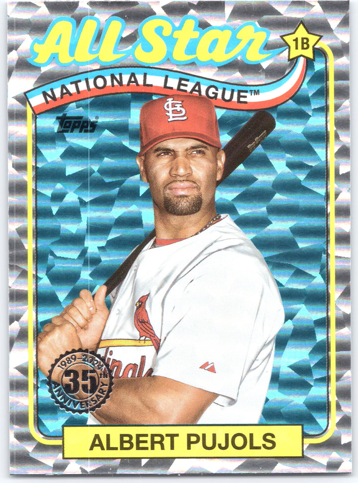 2024 Topps #89ASB-5 Albert Pujols 1989 Topps Baseball 35th Anniversary Foil