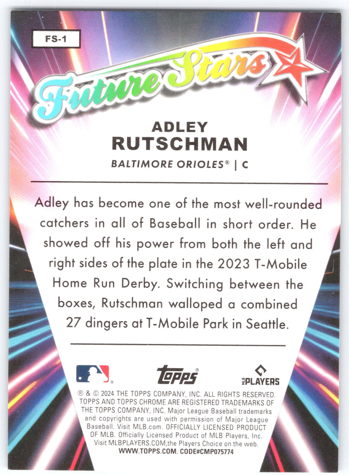 2024 Topps Chrome #FS-1 Adley Rutschman Future Stars