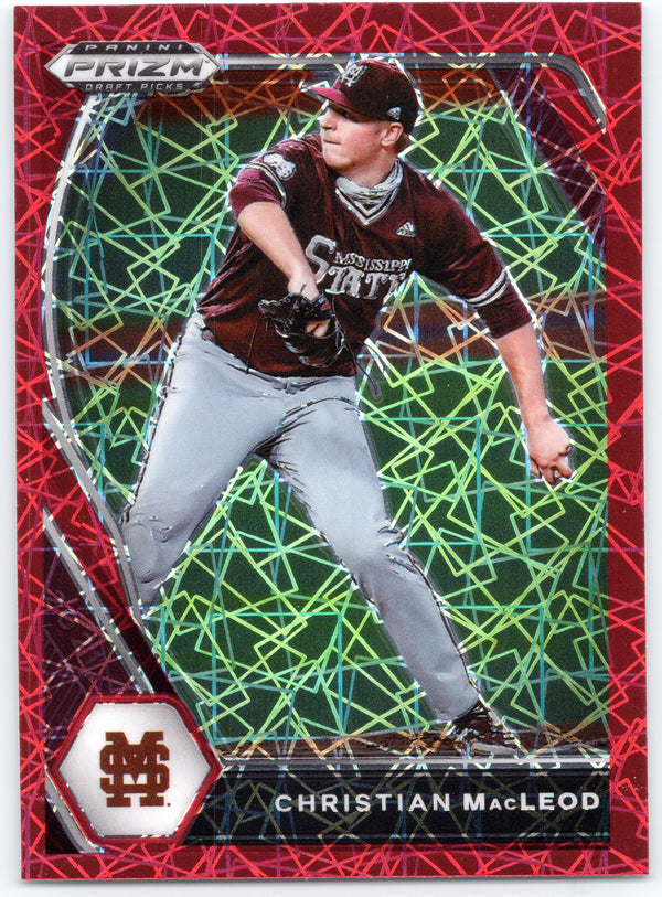 2021 Panini Prizm Draft Picks #PDP159 Christian MacLeod Red Velocity Prizm