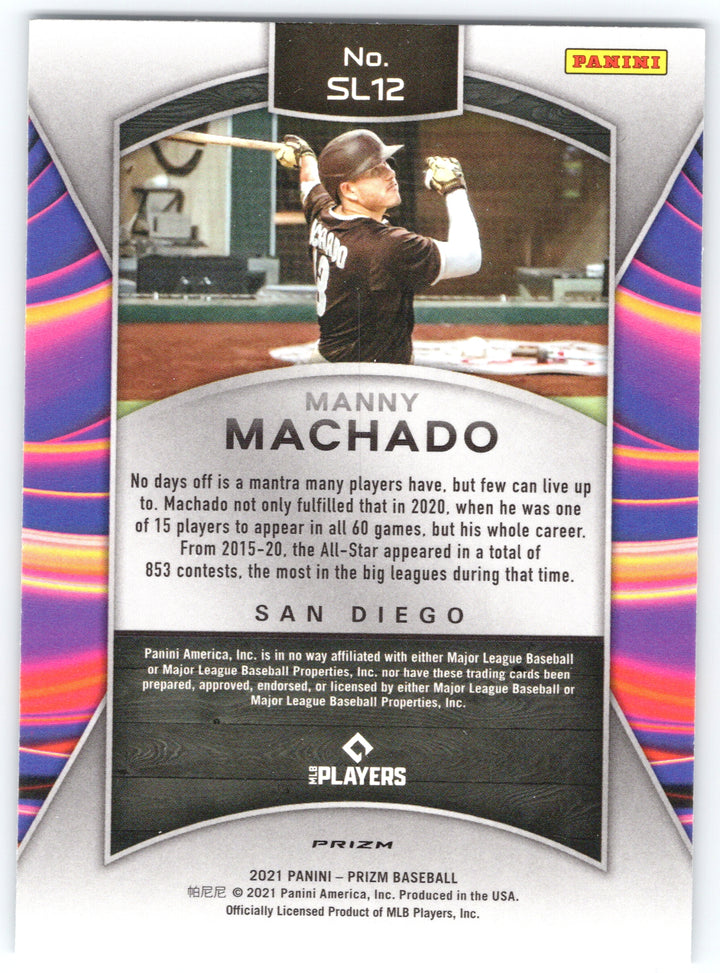 2021 Panini Prizm #SL12 Manny Machado Sluggers