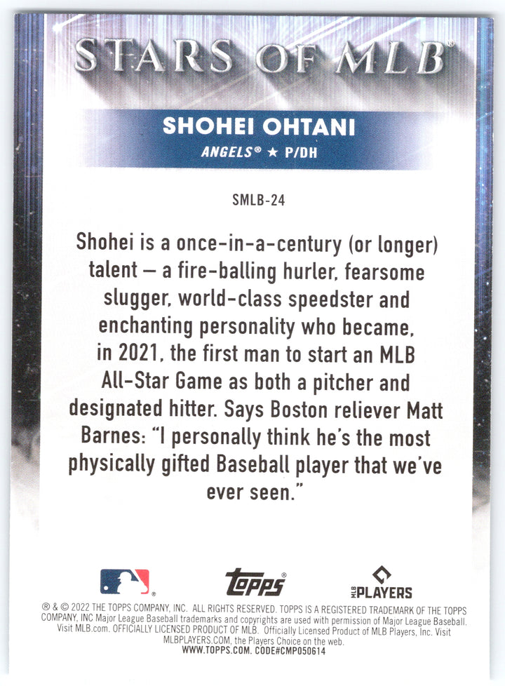 2022 Topps #SMLBC-24 Shohei Ohtani Stars of MLB Chrome