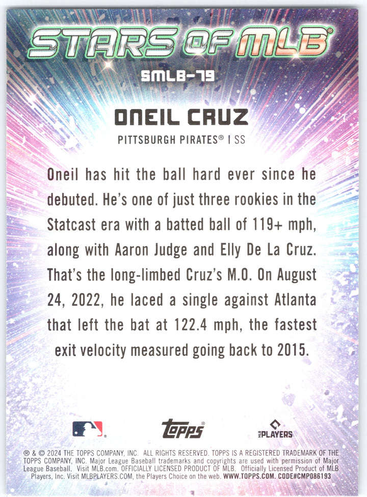 2024 Topps Update #SMLB-79 Oneil Cruz Stars of MLB