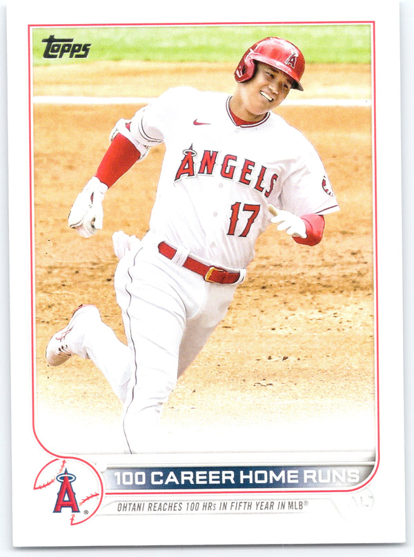 2022 Topps Update #US92 100 Career Home Runs (Shohei Ohtani)