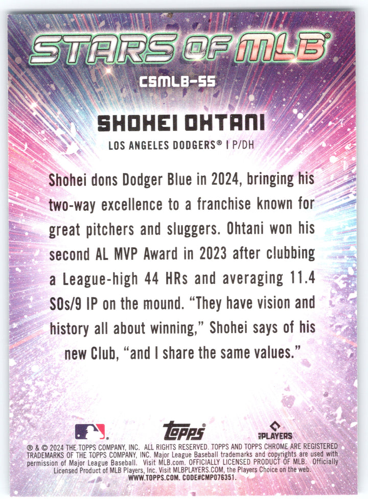 2024 Topps #SMLB-55 Shohei Ohtani Stars of MLB