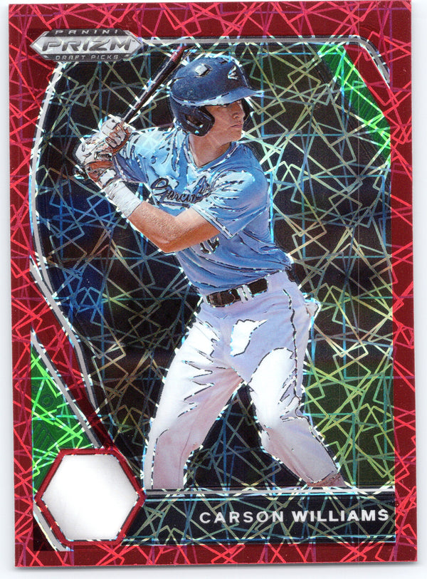 2021 Panini Prizm Draft Picks #PDP28 Carson Williams Red Velocity Prizm