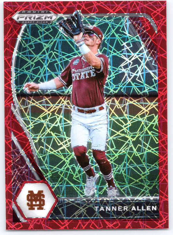 2021 Panini Prizm Draft Picks #PDP118 Tanner Allen Red Velocity Prizm