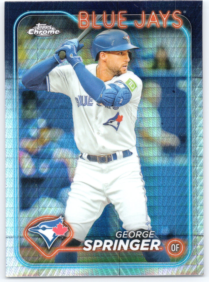 2024 Topps Chrome #134 George Springer Prism Refractors