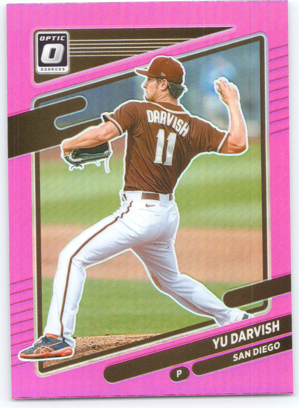 2021 Donruss Optic #114 Yu Darvish Pink