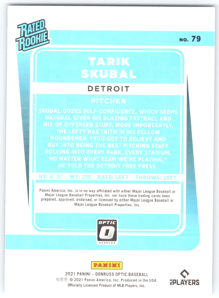 2021 Donruss Optic #79 Tarik Skubal