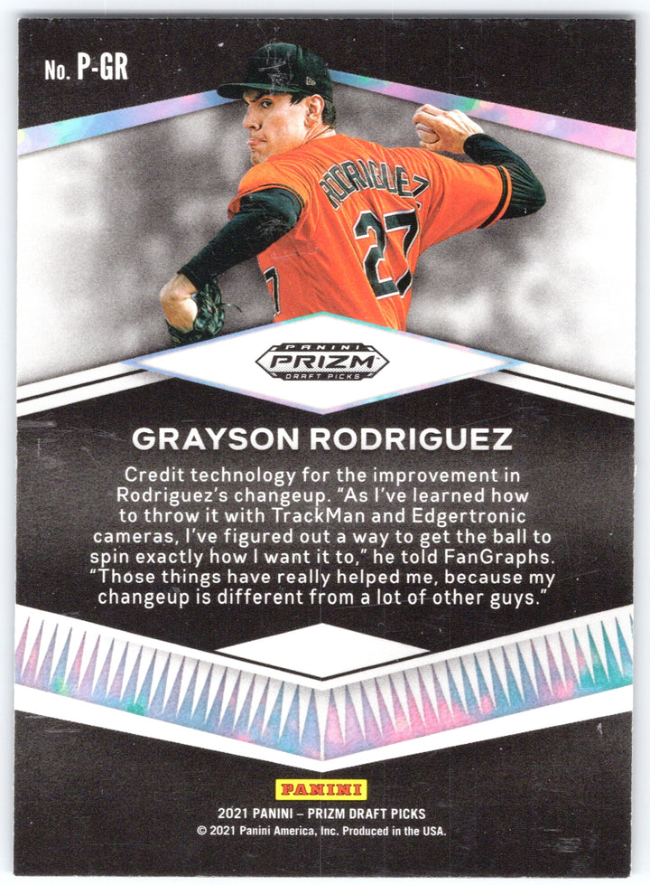 2021 Panini Prizm Draft Picks #P-GR Grayson Rodriguez Prospects