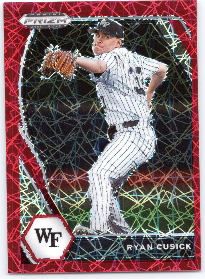 2021 Panini Prizm Draft Picks #PDP24 Ryan Cusick Red Velocity Prizm