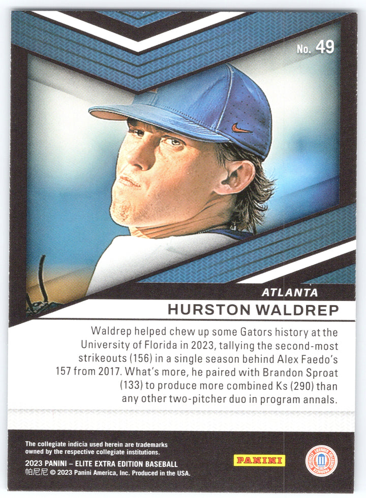 2023 Panini Elite Extra Edition #49 Hurston Waldrep