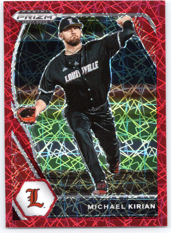 2021 Panini Prizm Draft Picks #PDP173 Michael Kirian Red Velocity Prizm