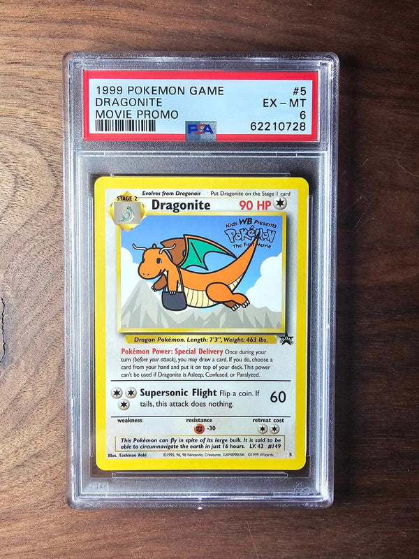 1999 PSA 6 Pokemon Game Movie Promo Dragonite #5