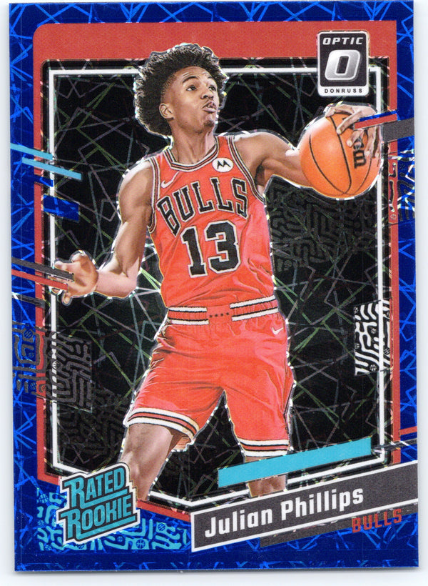 2023-24 Donruss Optic #231 Julian Phillips Blue Velocity