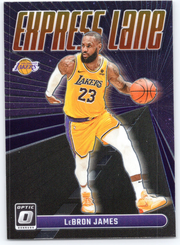 2023-24 Donruss Optic #9 LeBron James Express Lane Purple