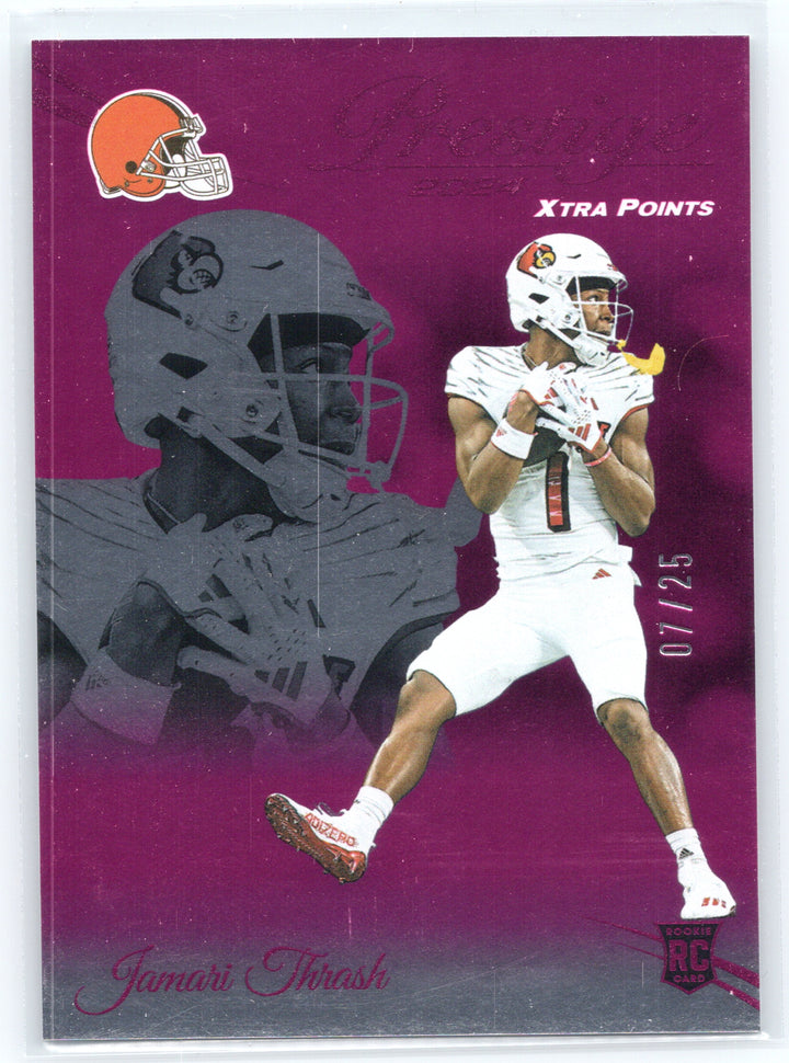 2024 Panini Prestige #371 Jamari Thrash Xtra Points Signatures Premium Pink #/25