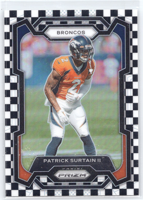 2022 Panini Prizm #92 Patrick Surtain II Black and White Checker