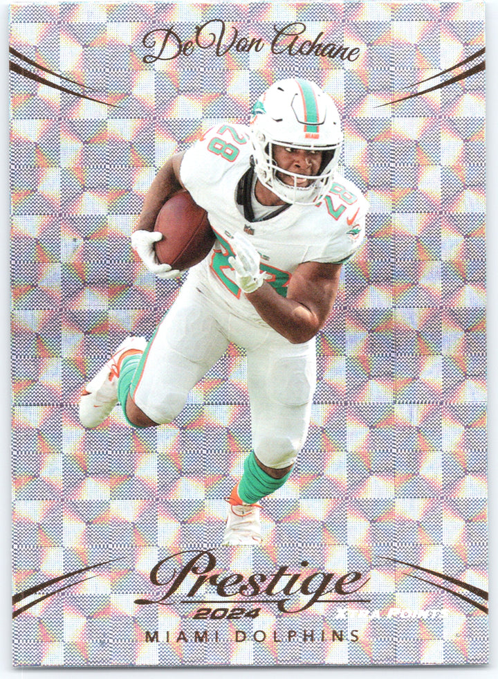 2024 Panini Prestige #186 De'Von Achane Diamond Xtra Points