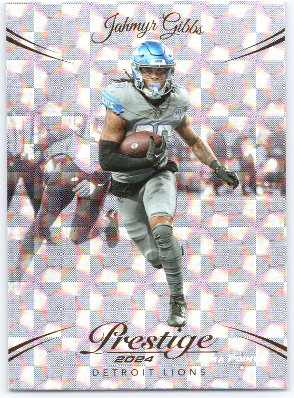 2024 Panini Prestige #96 Jahmyr Gibbs Diamond Xtra Points