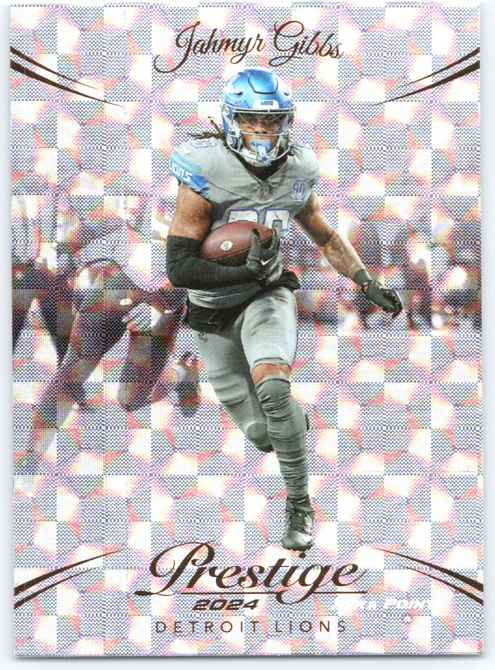 2024 Panini Prestige #96 Jahmyr Gibbs Diamond Xtra Points