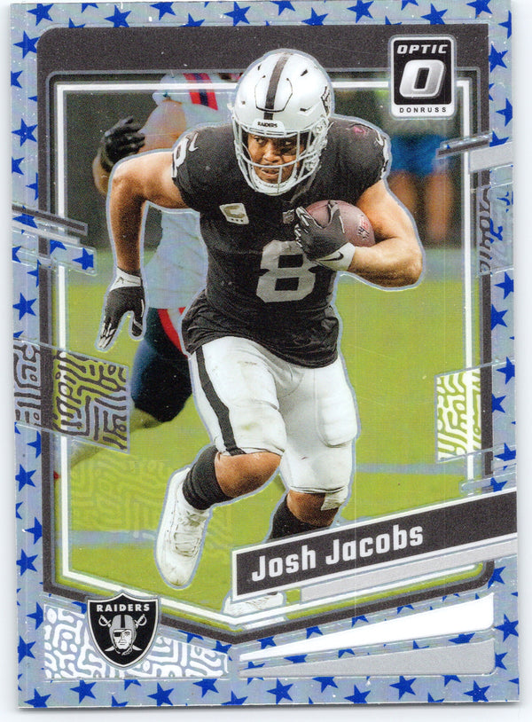 2023 Donruss Optic #99 Josh Jacobs Blue Stars