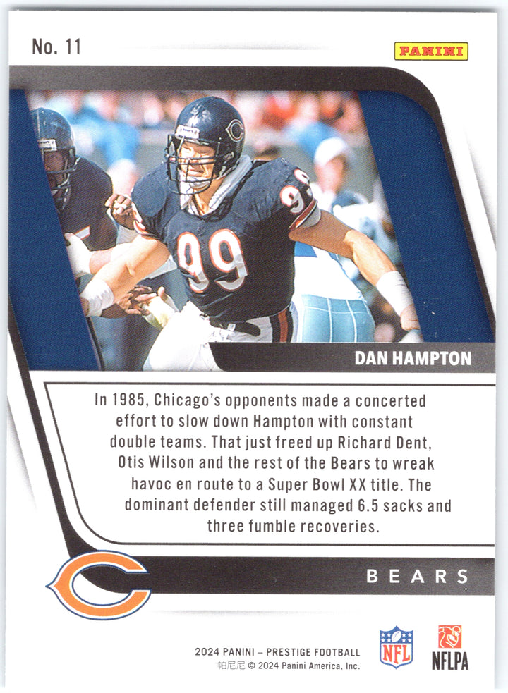 2024 Panini Prestige #11 Dan Hampton Franchise Favorites