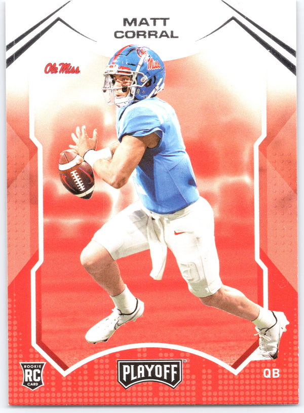 2022 Panini Chronicles Draft Picks #3 Matt Corral Playoff