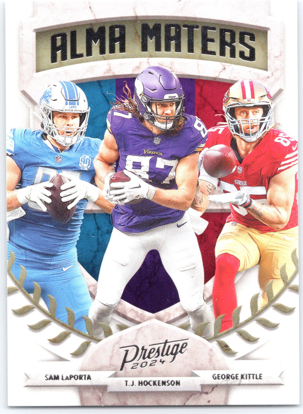 2024 Panini Prestige #9 George Kittle / Sam LaPorta / T.J. Hockenson