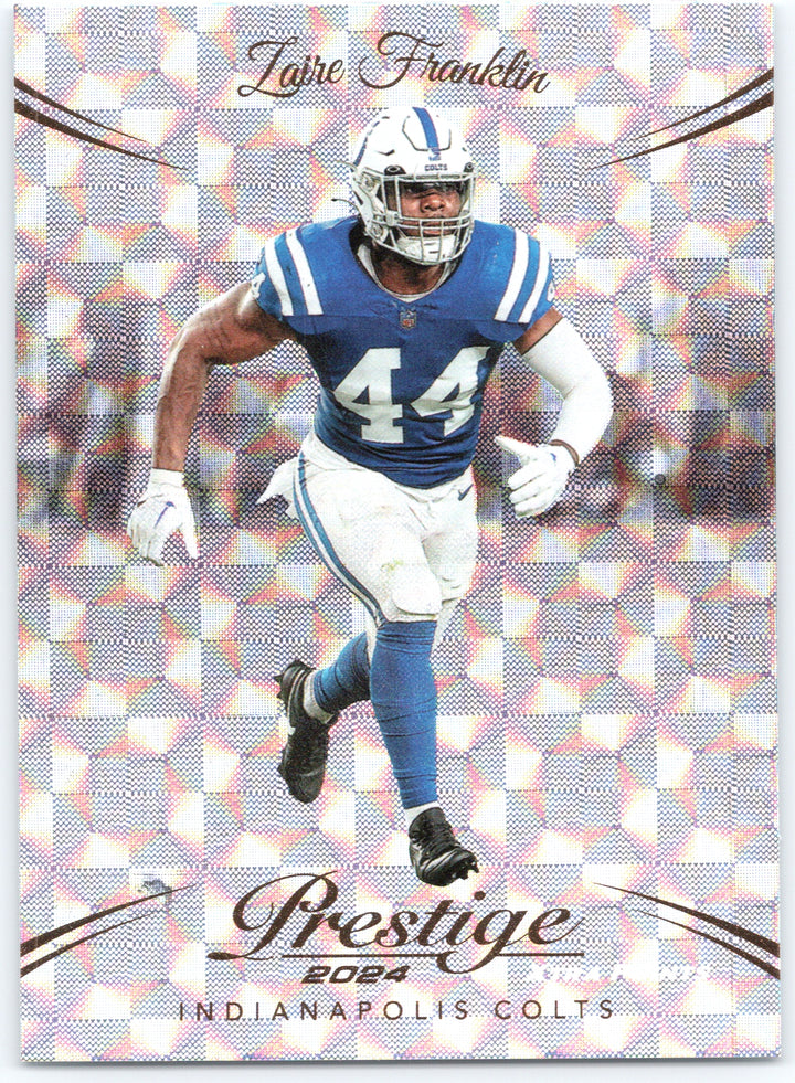 2024 Panini Prestige #131 Zaire Franklin Diamond Xtra Points