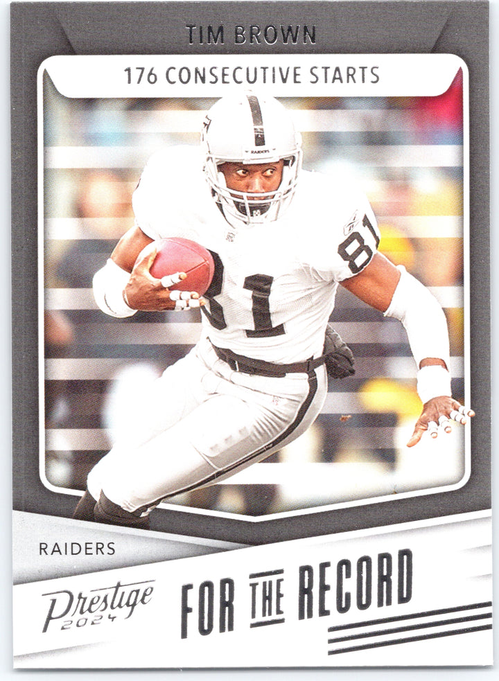 2024 Panini Prestige #FR-TB Tim Brown For the Record